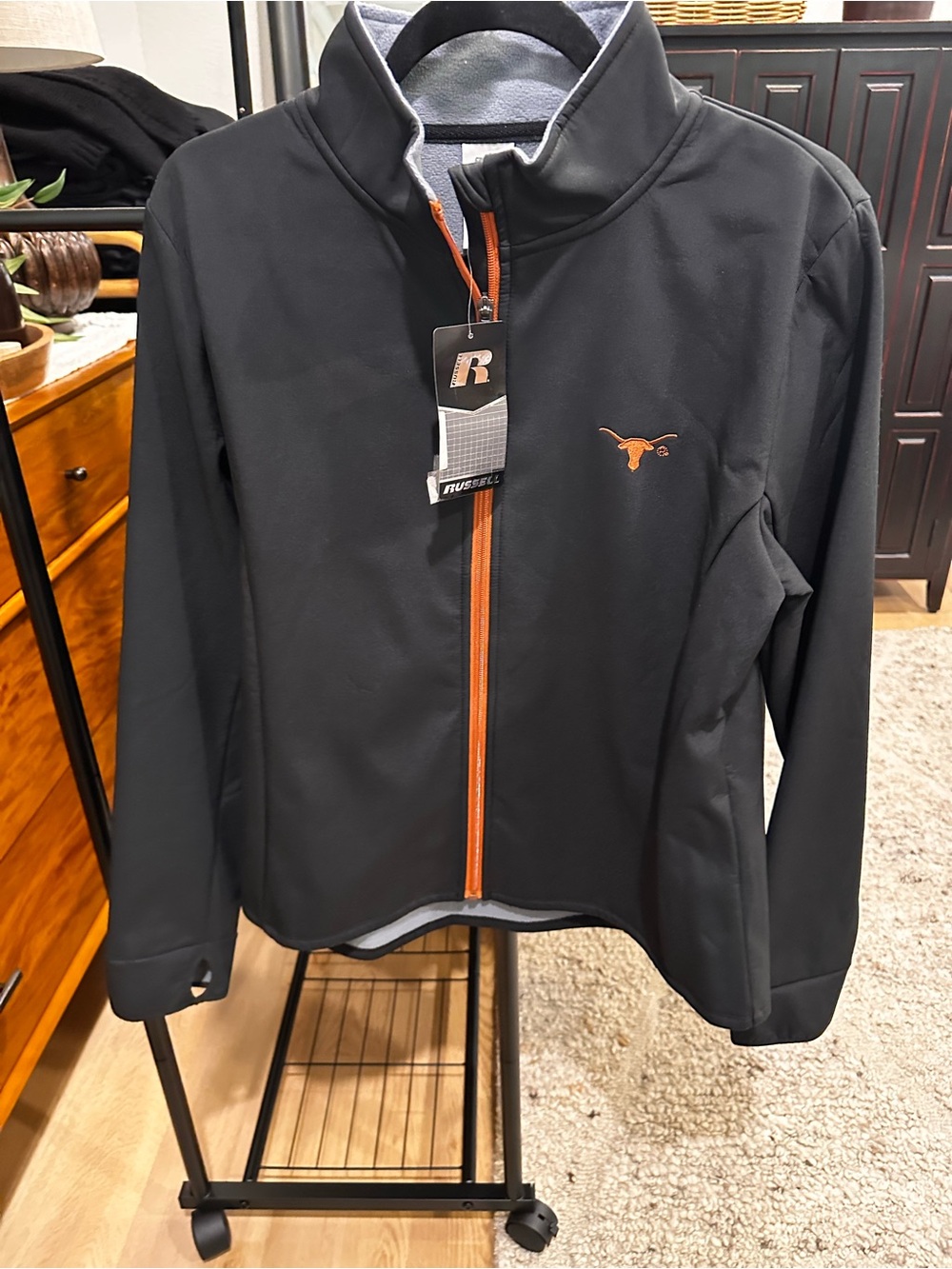 Russell XL Black Texas longhorn Size XL
